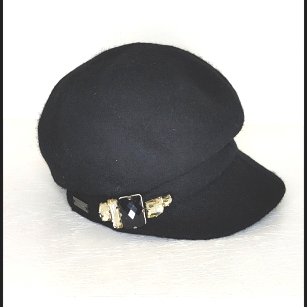 Betmar | Black Newsboy Hat